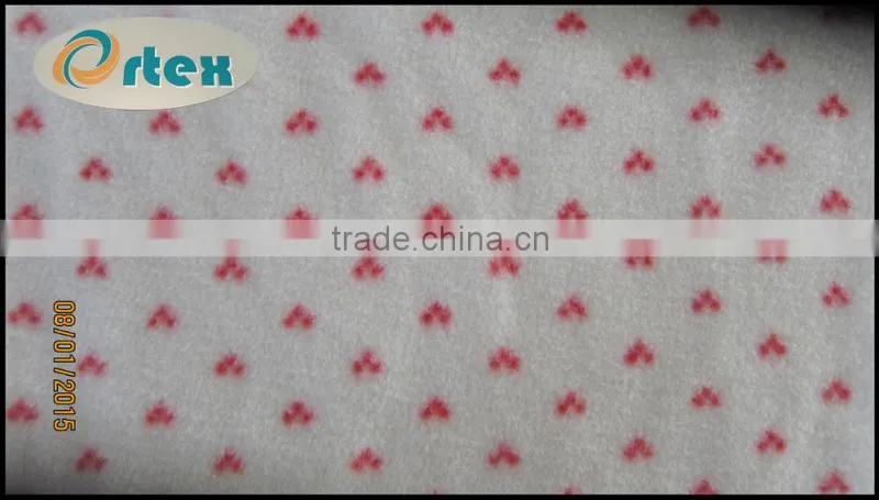 100 polyester printed polar fleece fabric