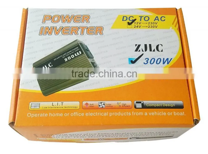 Packaging & Shipping 12v car power inverter 300w 110v/120v/220v mini solar inverter price 300w car use power inverter 12v dc to ac inverter