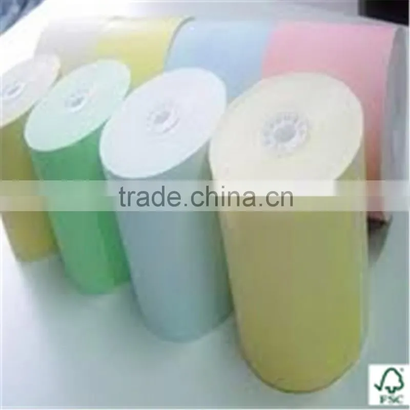 carbonless paper/NCR paper CB CBF CF with different colors