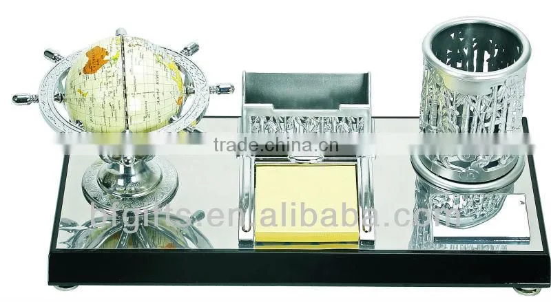 wooden and plastic destktop set business promotion gifts with global and penholder BF13001 (bofeng)-47