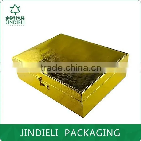 shiny gold cover cosmetics gift boxes