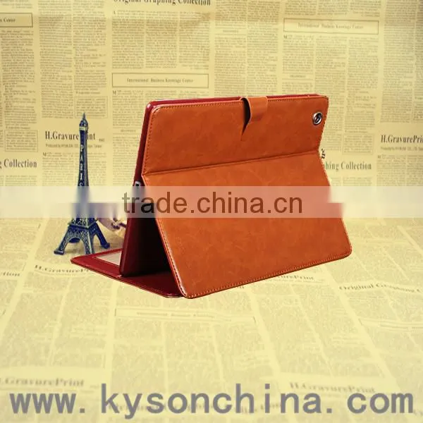 Kyson laptop 360 all around protective case cover, Anti-shock leather case for ipad