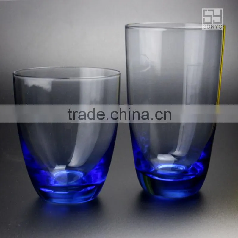 High Quality Crystal Colored Glassware Sets
