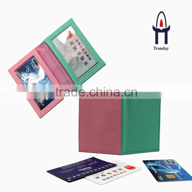 PU leather protecting ID card case credit card pouch bank card holder