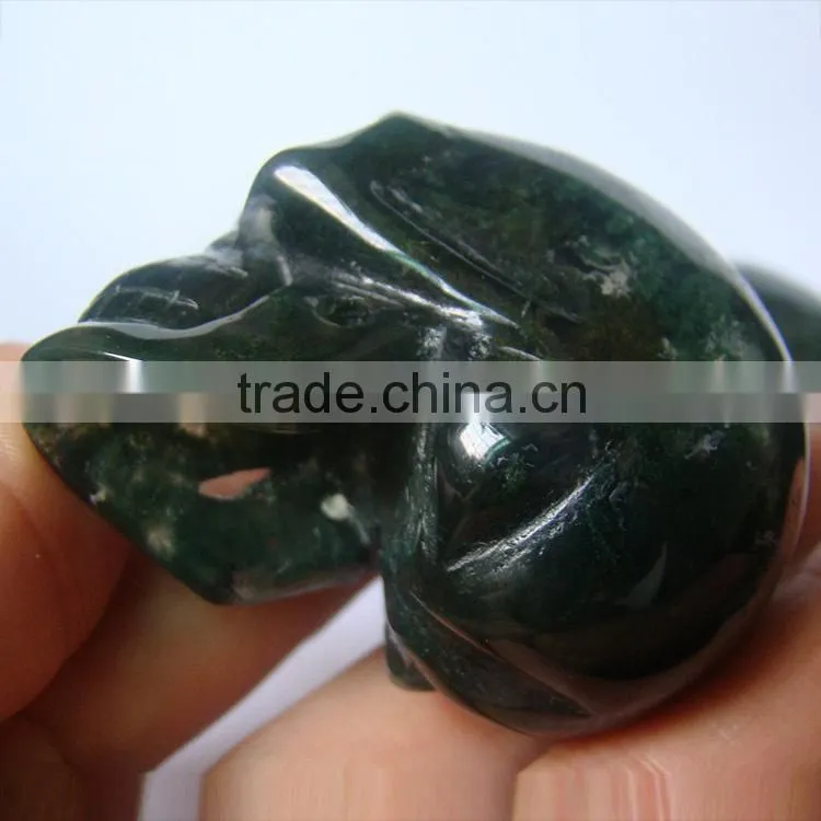 Semi Precious Stones 40mm 50mm Skull Figurine