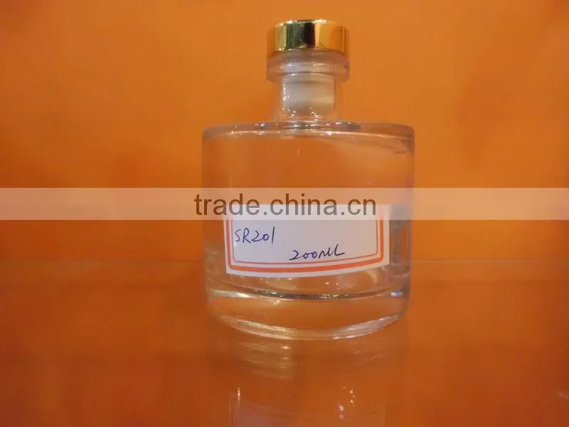 200ml round aroma diffuser glass bottle