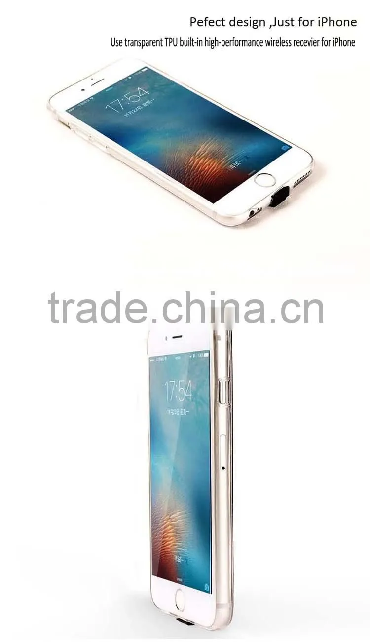 New arrived concise wireless charger case recevier case cover for iPhone series
