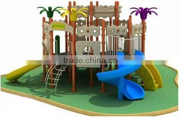 Outdoor Plastic Slide Playground