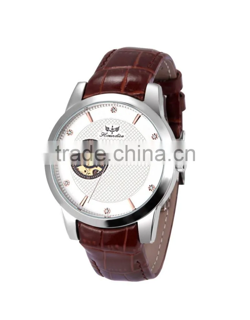 2016 Customized logo watch skeleton,custom customized logo watch,business automatic watch