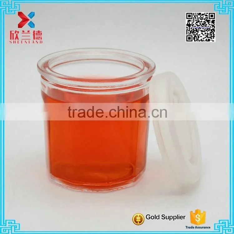 100ml round glass pudding jars