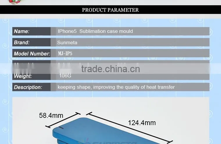 3D IP5 mobile phone shell mould for sublimation with best quality wholesale