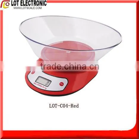Electronic plastic Kitchen Scale LOT-C04