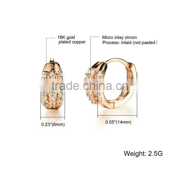 2016 fancy ladies latest design gold earings diamond earring