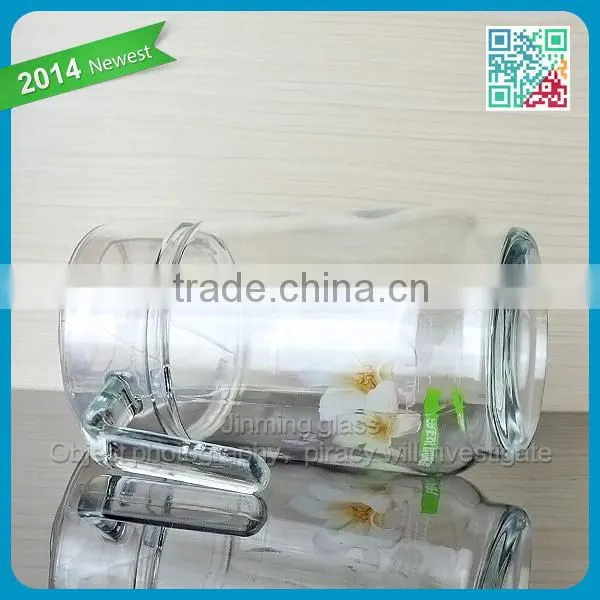 Machine Made 1.6L Glass Juice Pitcher Home Use Large Capacity Glass Juice Pitchers
