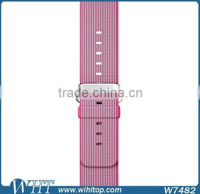 HOCO Original 1:1 38mm 42mm Steel Buckle Adapter Woven Nylon Watch Band for Apple Watch Band