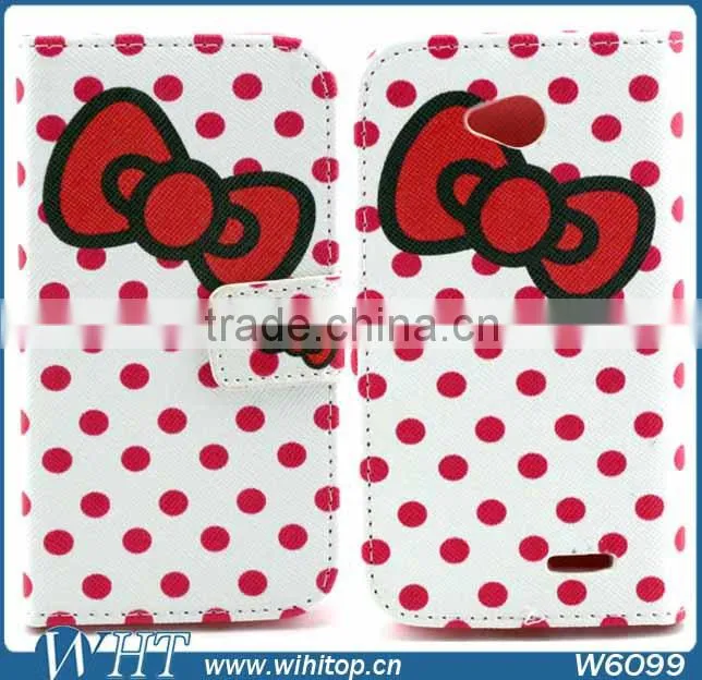 Cell Phone Protective Case for LG L70, Colorful Painting Leather Case for LG Optimus L70