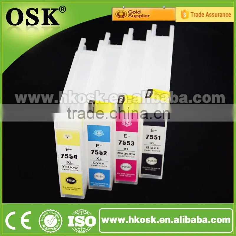 Yes bulk packing ink refill for Epson WF 8510 cartridge for printer