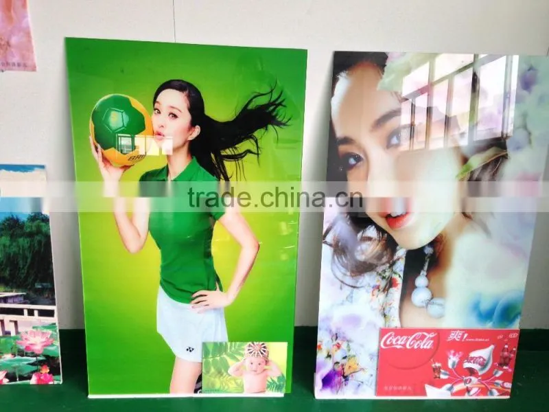 Glass advertising sign UV printer one time's printing high firmness