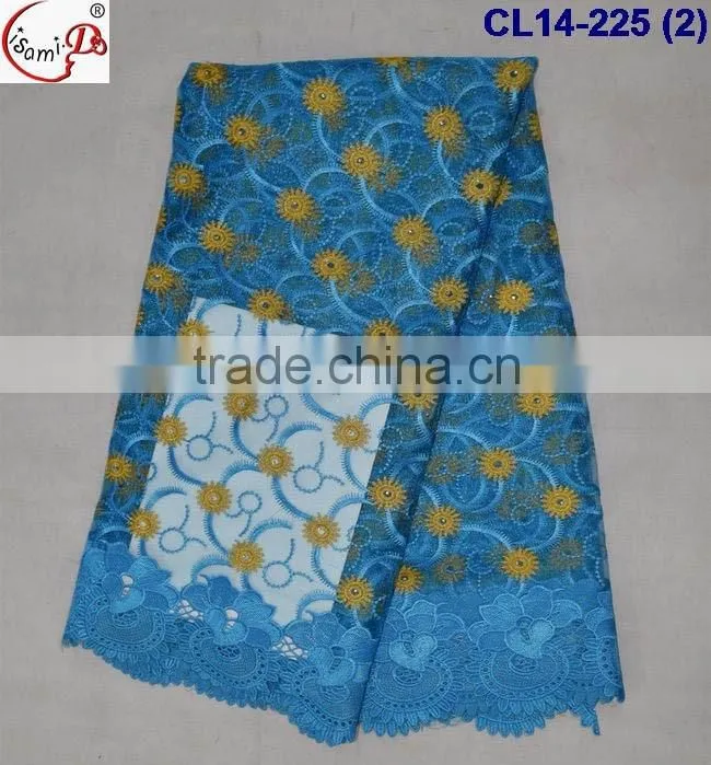 CL14-225 2016 latest fashion lace design french lace fabric, african net tulle lace fabric wholesale