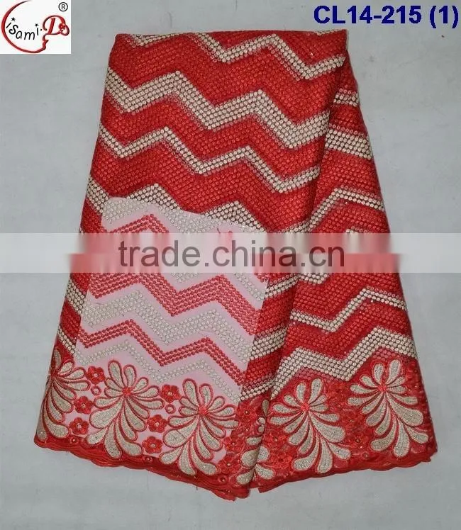 CL14-215 High quality african french net lace fabric, tulle lace fabric wholesale