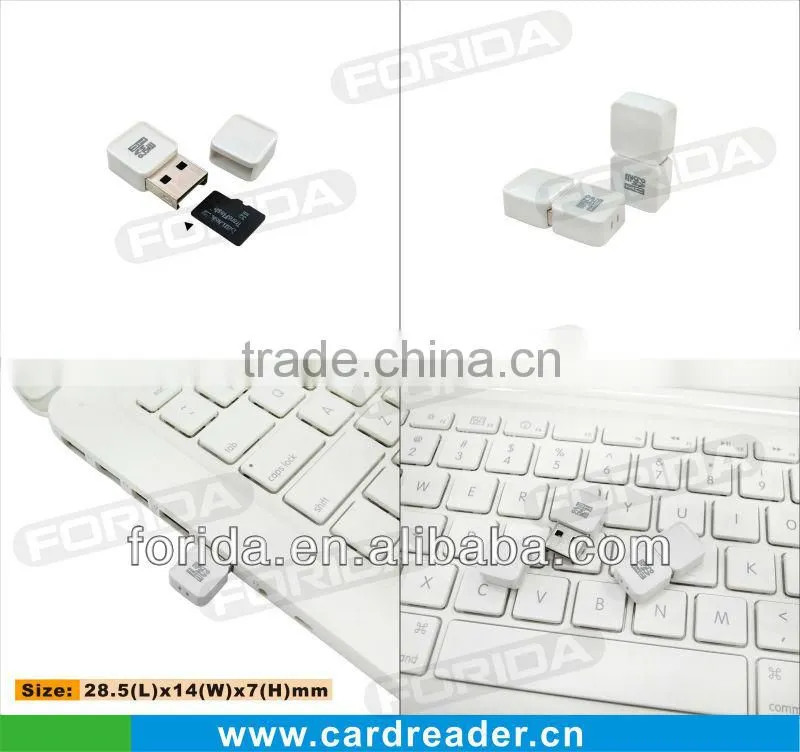 Mini USB 2.0 single TF card reader ,usb 2.0 card reader