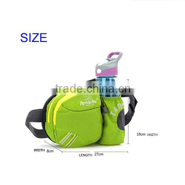 Nylon sports water bottle waist bag