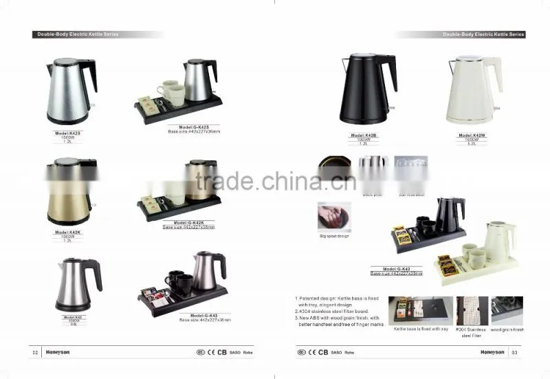 1.2L High quality turkish tea stainless steel cordless electric kettle