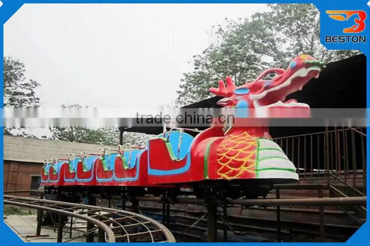 Thrilling theme park kids rides glide roller coaster for sale