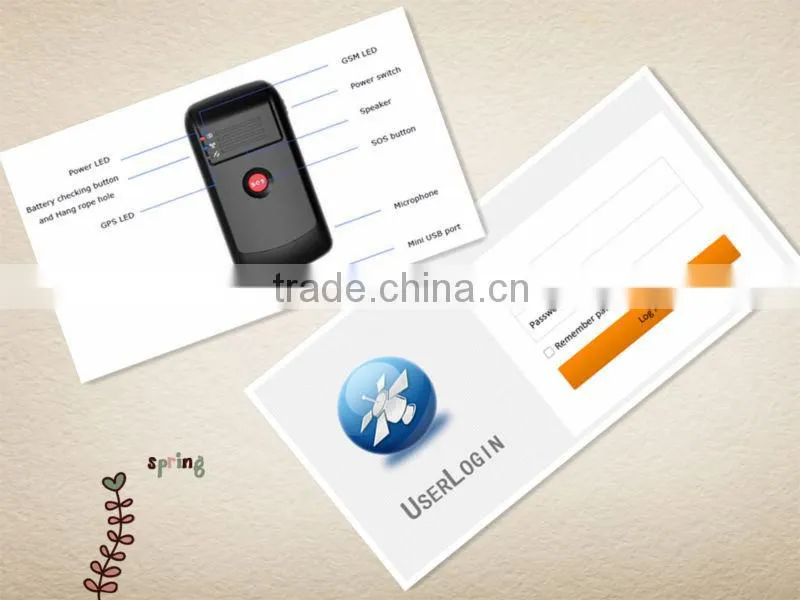 3G acceleration sensor personal gps tracker