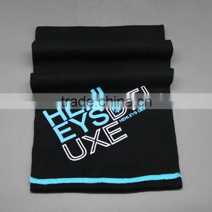 CUSTOM KNITTING PATTERN SCARF AND SNOOD WITH PRINTING LOGO
