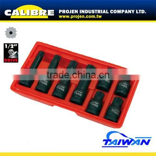 CALIBRE 6PC 3/8"Dr 6PC Long Glow Plug Socket Set