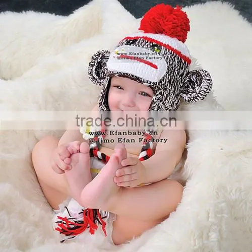 baby crochet beanie monkey hats crochet pattern infant caps