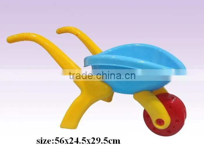 Wheel Barrow Play Set,Beach Toy Set With Varied Sand Molds,Beach Tools