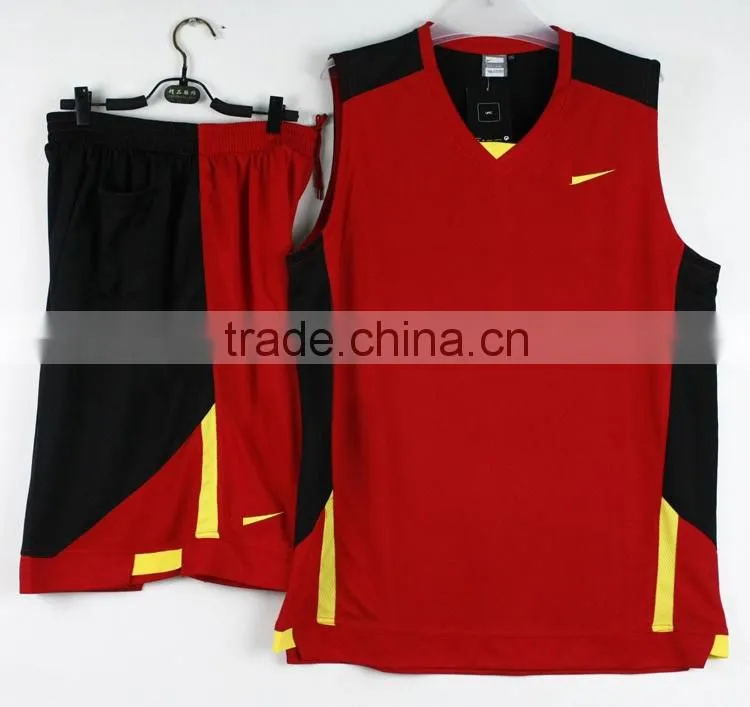 2014 OEM basketball team uniform, blank basketball suit, basketball jersey set