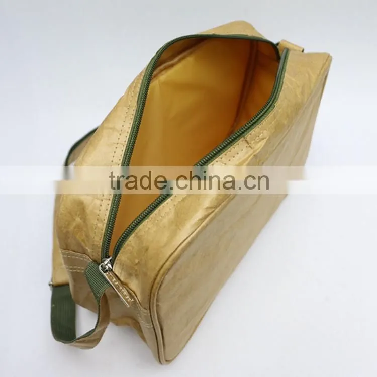 2016 hot sale tyvek bag Dongguan factory cosmetic bag portable cosmetic bag with shoulder