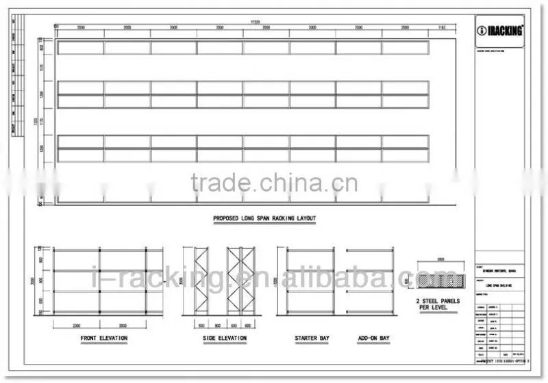 Warehouse Storage Metal Shelf (IRB)