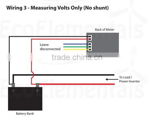 DC 100V 50A Digital VOLT AMP Meter Voltmeter Ammeter +CURRENT SHUNT Red/Blue LED