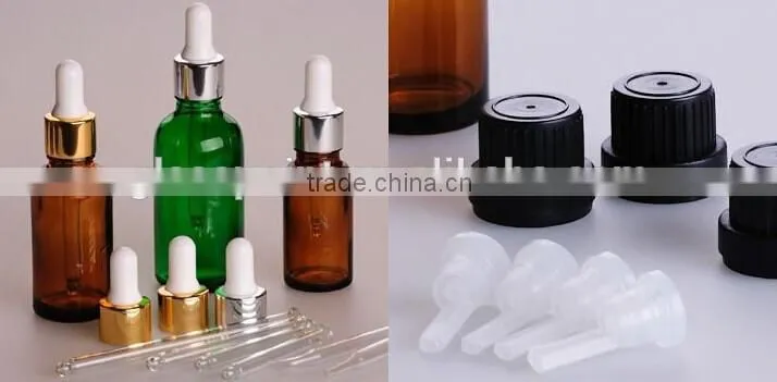 Dropper, glass dropper with glass pipette for amber glass bottles