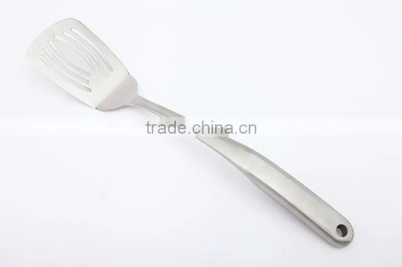 2015 New product stainless steel handle slotted turner