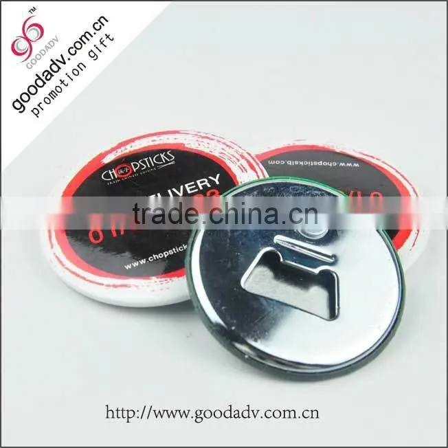 Full color printed round Shape tin opener promotion gifts tin opener