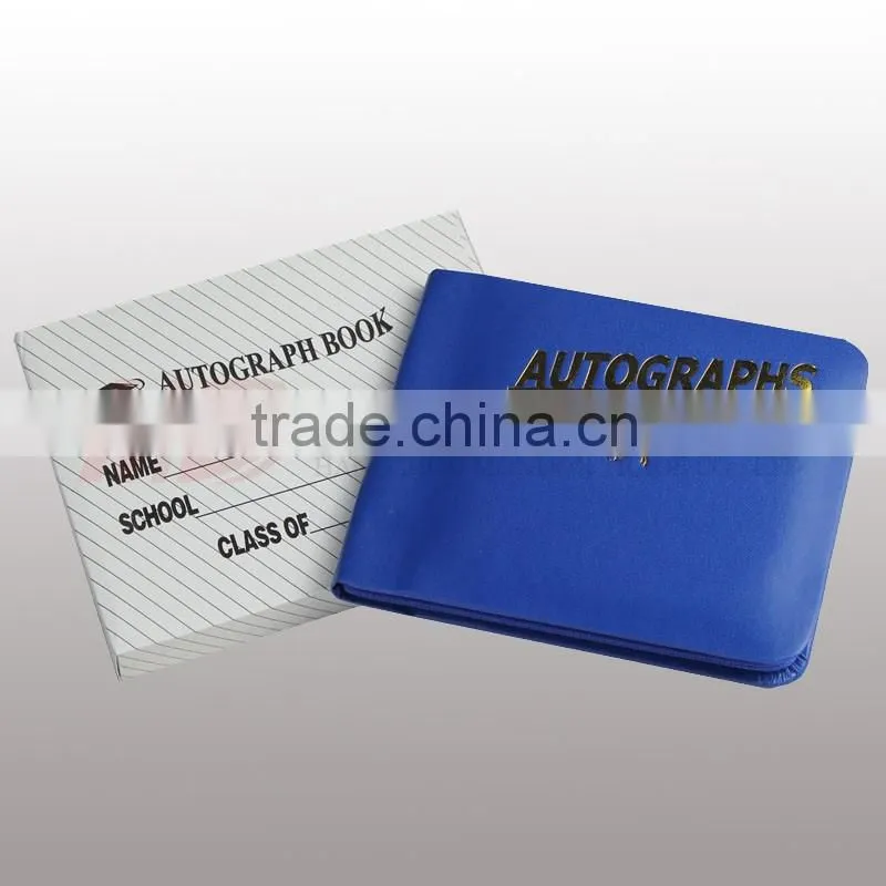 Simple Autograph Book With Zipper