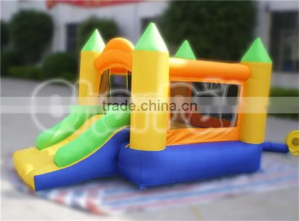 Home use inflatable castle with slide, combo