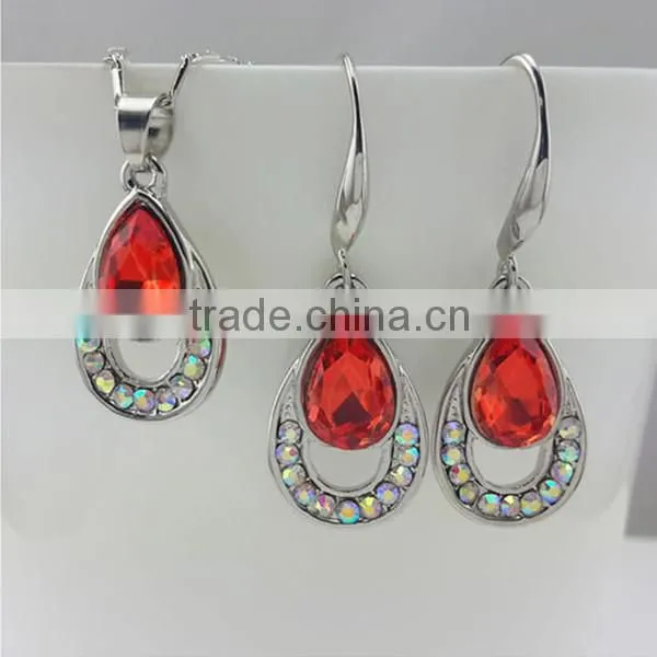 small order crystal african fashion jewelry set, artificial jewelry set