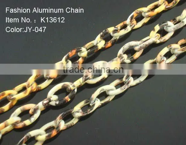 painted colorful middle draw surface necklace chain