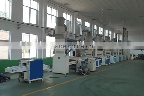 Fabric cotton waste recycling machine line, recycling machine