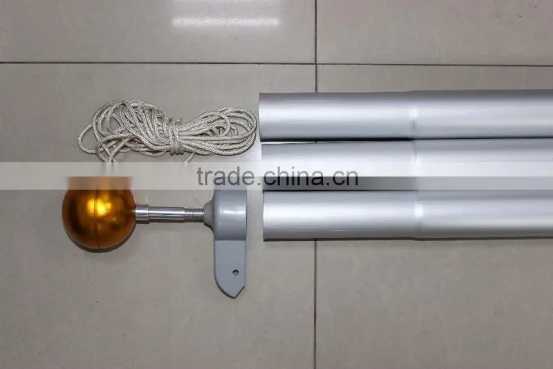 5m to 10 m outdoor aluminum telescopic Flagpole For Square Flag /flagpole light pole/telescopic country flagpole