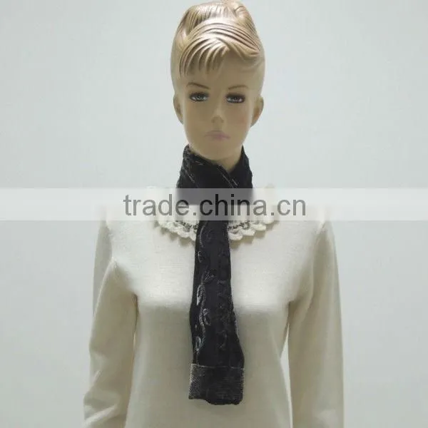 TYSAF005 Fashion kerchief/Scarf/100%Silk/Burnt-Out/New Style/Classical/2014/Black Color/Women