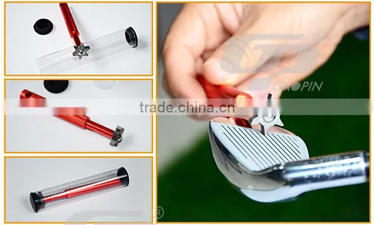 Golf Hot 6 Blade Golf Iron & Wedge Club Groove Tool Sharpener & Cleaner for V U Square