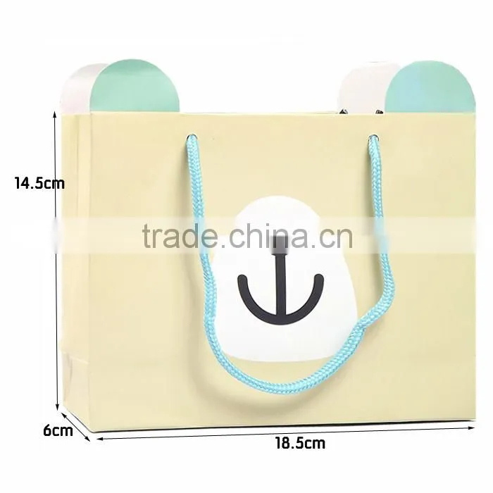Cute Bear Face 2 Sides Mini Paper Bag