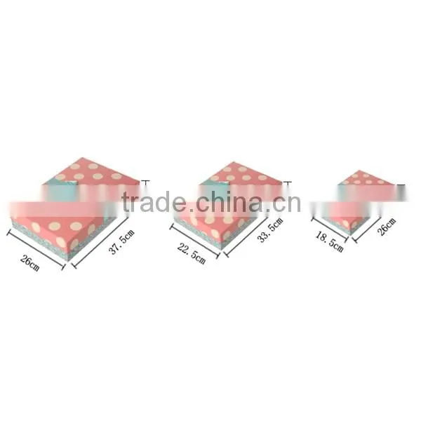 Lovely Bow With Spot Printing Paper Gift Box